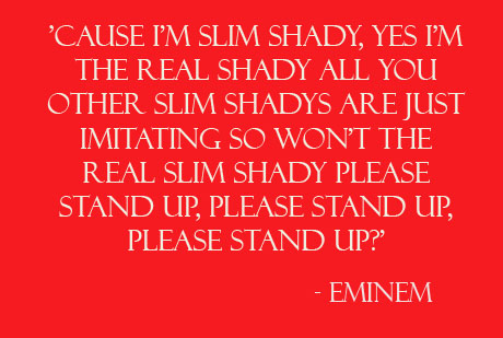 eminem quote.  organizations that breach the originality and cool of our beloved AUB.